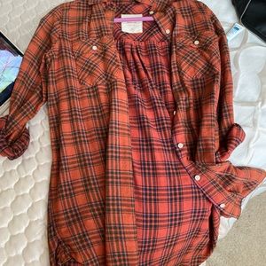 Burnt Orange Flannel